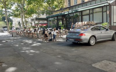 Restaurant Chanteclair : construction sur le domaine public