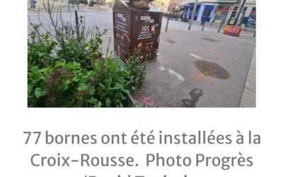 BORNES A COMPOST – ARTICLE DU PROGRES 24/04/23