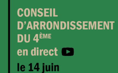 Conseil d’arrondissement et CICA : 14 juin 2023