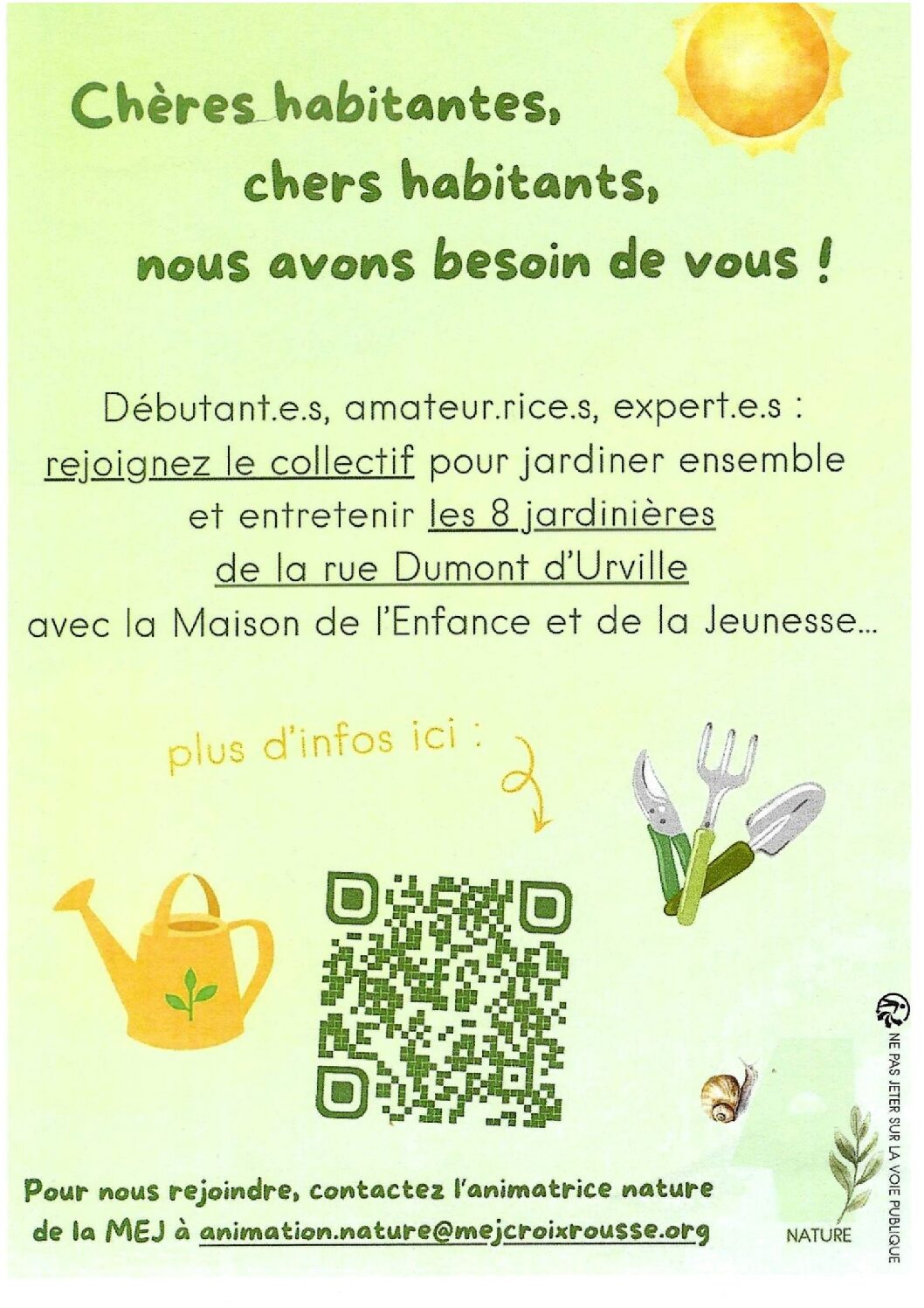 Envie de jardiner ?